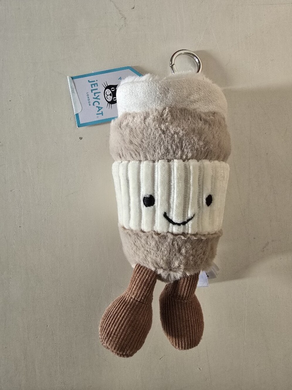 NWT Jellycat Amuseables Coffee-To-Go Bag Charm